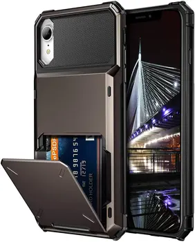 IPhone XR Atveju X XS MAX Piniginės Kortelės Laikiklio Dangtelį Dual Layer Telefono dėklas Skirtas iPhone XR 7 8 Plius 6 6S X se 2020 m. 11 12 Fundas