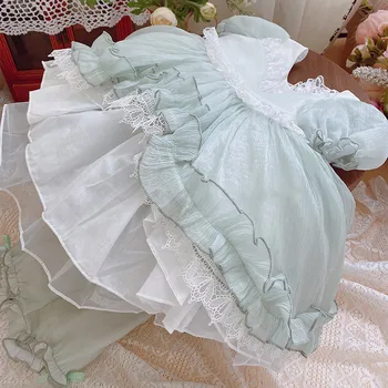 Ispanijos Kūdikių Dress Mergaitė turkijos Derliaus Suknelės Kūdikiams Princesė Lolita Kamuolys Suknelė Vaikų Eid Gimtadienio Skraiste Vaikas Boutique CB006