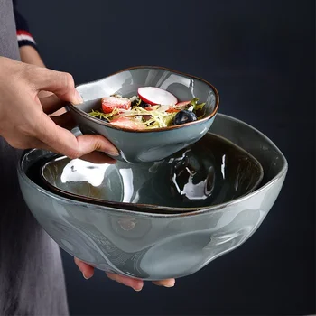 Japonijos dubenį ir plokštės rinkinys kūrybinės keramikos dubenėlį ir stalo įrankiai rinkinys