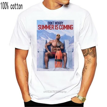 Juokingas Cool Vasara Ateina Roko Dwayne Johnson Filmą Unisex Mens Marškinėlius Atsitiktinis Mados Viršūnes Medvilnė Tee