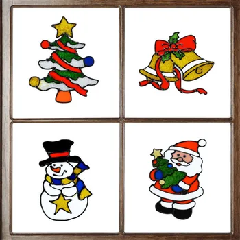 Kalėdų Lango Lipdukas Stiklo Lipdukai, Žiemos, Santa Claus Sniego Sienų Lipdukai Vaikų Kambario Kalėdų Dekoracijas Naujųjų Metų