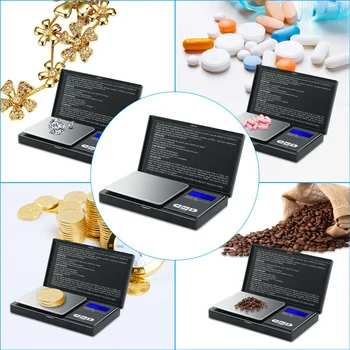 Kišenėje LCD Skaitmeninis Masto 200g/500g/1000g 0.01 g/0,1 g Aukšto Tikslumo Maisto Žolė, Papuošalai, Aukso Daugiafunkcį Virtuvės Mini Masto