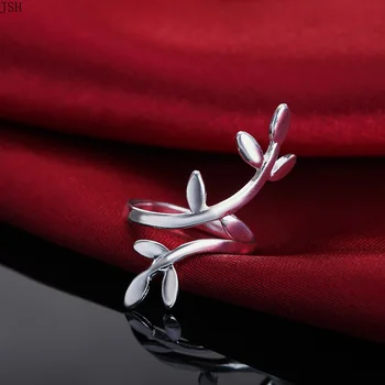 Lady mielas, gražus, aukštos kokybės sidabro spalvos papuošalų mados elegancija moterų paprastas klasikinis žiedas nemokamas pristatymas JSHLR064