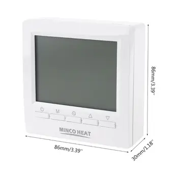 LCD Dujų Katilo Termostatas 3A Savaitinis Programuojamas Kambario Šildymo Temperatūros Reguliatorius 86x86mm ME83L Aukštos Kokybės ir visiškai Naujas
