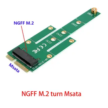 M. 2 B Klavišą, SSD Į MSATA MINI PCIE Adapteris Keitiklis Kortelę NGFF 22x30mm 22x42mm 22x60mm 22x80 SSD Kompiuteriniai Kabeliai & Jungtys
