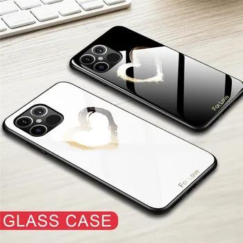 Mados Telefono dėklas Skirtas iPhone 12 11 Pro max 12 X mini XS XR Max Atveju Grūdintas Stiklas Case For iPhone 11pro max Galinis galinis Dangtelis