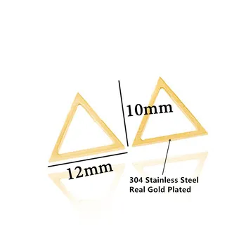 Mažas Trikampis Stud Auskarai Moterims, Vyrams Bff Papuošalai Minimalistinio Rose Gold Nerūdijančio Plieno Geometrinis Auskarai 2020 M.