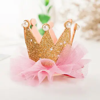 Merginos Crown Princess Plaukų Įrašą Nėrinių Pearl Blizga Star Lankelis Plaukų Segtukai Barrettes Apdangalai, Plaukų Aksesuarai