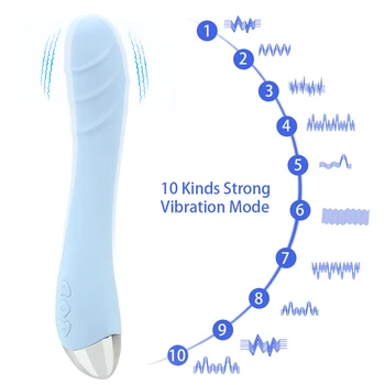 Moterų Masturbacija Makšties Klitorio Massager G taško Vibratorių Galingas Vibratorius Sekso Žaislai Moterims, USB Įkrovimas 10 Greitis