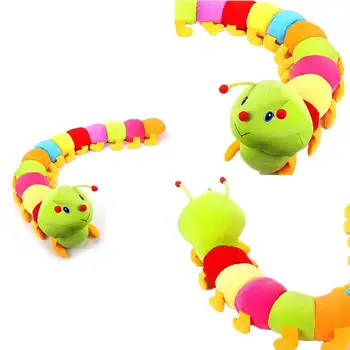 Multicolor Soft Cotton Inchworm Caterpillar Toy Kids Children Doll Pillow For Children Adult Birthday Dovanų Colorful Caterpillars
