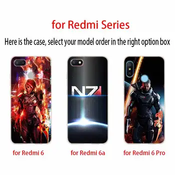 N7 Mass Effect Mados Minkštos TPU Case For Xiaomi Redmi Pastaba 10 9 8 7 6 5 Pro Max 10S 9S 9T 8T note10 Dangtis