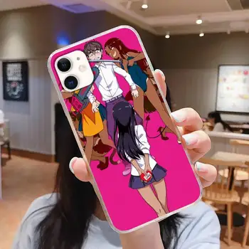 Nagatoro San Anime Estetikos Telefono dėklas Skirtas iphone 5s 6 7 8 11 12 plus xsmax xr pro mini se Skaidrus, Fundas Coque