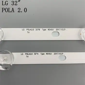 Naujas 3pcs(2*A*6LEDs,1*B*7 Led) LED backlight juostos Pakeitimo LG TV 32LN540 32LN550FD Innotek POLA2.0 32 colių A B tipo