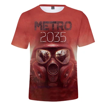 Naujas Atvykimo Žaidimas Metro Išėjimo 3D Print T-Shirt Vyrai/Moterys Vasaros Mados Harajuku trumpomis Rankovėmis Vyrams, Moterims, Atsitiktinis, Madinga T Shirts