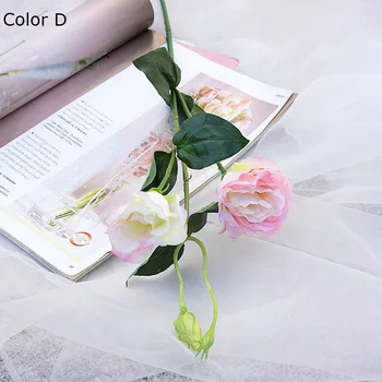 NAUJAS baltos spalvos lisianthus dirbtinio šilko gėlių namų stalo dekoro fotografijos gėlių, floristikos reikmenys