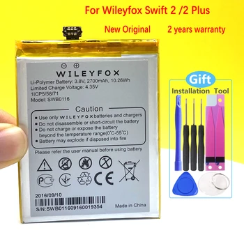 Naujas Originalus 2700mAh Baterija Wileyfox Swift 2 / 2 Plius SWB0116 Sandėlyje Telefonas Aukštos Kokybės Baterija