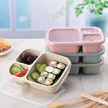 Nešiojamų Pietūs Bento Box Dėžės, Mikrobangų Krosnelė, Indai Maisto Saugojimo Konteineris Iškylą Maisto Vaisių Saugojimo Dėžutė Vaikams Suaugusiųjų Foodbox