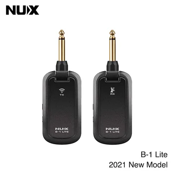 NUX B-1 Lite Belaidės Gitaros Sistemos 2.4 GHz Įkrovimo 4 Kanalų Garso Siųstuvas, Imtuvo Kabelį Akustine elektrine Gitara