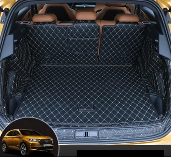 Odos automobilio bagažo skyriaus kilimėlis linijinių krovinių už citroen ds7 2018 2019 2020 kilimų reikmenys, interjero crossback