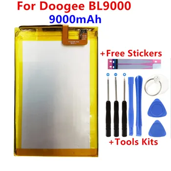 Originalus 9000mAh Už Doogee BL9000 Baterijos Pakeitimo Doogee BL9000 Baterijų Bateria Išmaniųjų Telefonų su Įrankiais