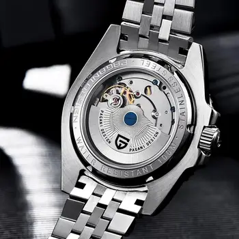 PAGANI PROJEKTO Viršuje Prekės ženklo Vyrai Mechaninė Laikrodžius Luxurys Keramikos Bezel GMT Laikrodžiai Automatinė 100m Vandeniui Žiūrėti Vyrams