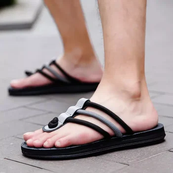 Paplūdimio bateliai ir sandalai vyrams virvę, šlepetės, neslidžia 2021 m. vasarą naujas dvejopo tikslo šlepetės asmenybės tendencija