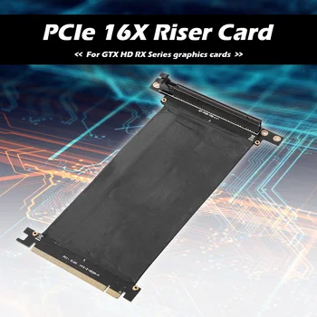 PCIe 3.0 16X ilgiklis Laido 90 Laipsnių PCI-E Express 16X į 16X Riser Card Lanksčios Juostelės Extender 20cm/25cm/30cm
