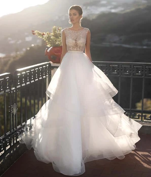 Prabanga Backless Vestuvių Suknelė 2021 Seksualus Princesė Duobute Kristalų Linijos, Saugomos Vestuvinės Suknelės Pirkti Kinijos Tiesioginės Vestige De Noiva