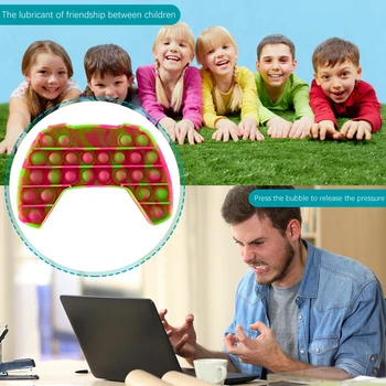 Rainbow Push Burbulas Fidget Jutimo Žaislas Autisim Specialiųjų Poreikių Anti-stresas Žaidimas Įtempių Plonas Fidget Žaislai поп ит