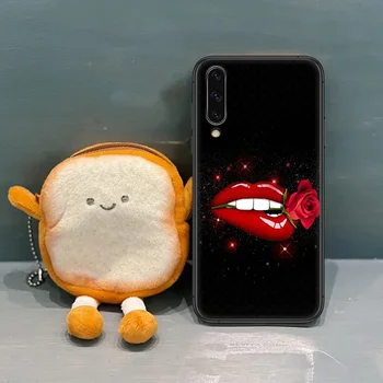 Raudonas Seksualus lūpų Telefono dėklas, Skirtas Samsung 