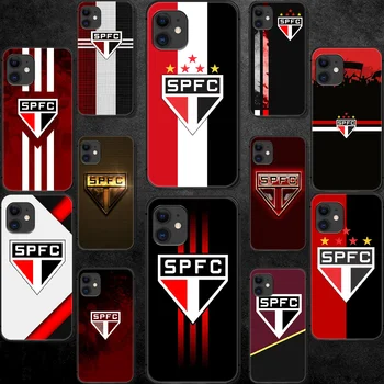 Sao Paulo FC Telefono dėklas, Skirtas Iphone 5 5S SE 2020 6 6S 7 8 Plius 11 12 X Mini XS XR Pro Max black Bamperis 3D Hoesjes Gana Dangtis