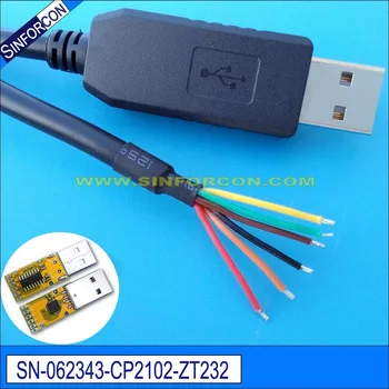 Silcon labs cp2102 usb rs232 serial vielos galą adapterio kabelį cp210x