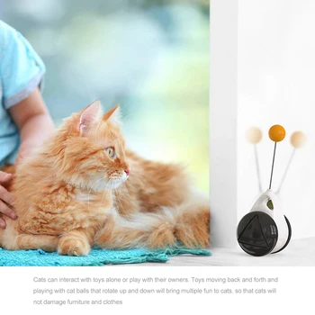Smart Katė Žaislas su ratukais, Automatinė nereikia Įkrauti kačių žaislai interaktyvus Lrregular Sukasi Režimas Funny Cat Prekes