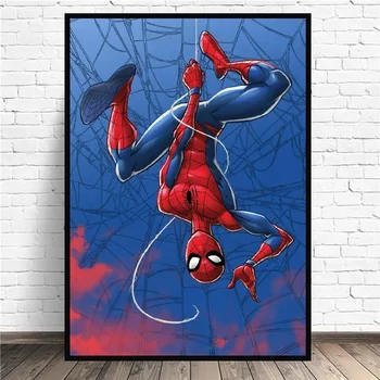 Spiderman, Supermeno Anime Drobės Tapybos Geležinis Žmogus 