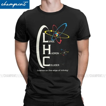 Su Lhc vyriški Marškinėliai Kvantinė Mechanika Fizikos Mokslo Fizinio Geek, Vėpla Nuostabi Tee Marškinėliai Apvalios Kaklo T-Shirt Grafikos Drabužiai