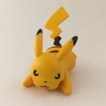Takara Tomy Pokemon 4-6cm Charmander Popplio Litten Pikachu Rowlet Treecko Eevee Fennekin Greninja Anime Veiksmų Skaičius, Lėlės Žaislas