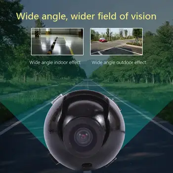 Universalus Automobilių Galinio vaizdo Kamera HD Naktinio Matymo Auto Atbulinės eigos Atsarginės Kameros Vandeniui 360 Laipsnių Reguliuojamas Automobilio galinio vaizdo Kamera