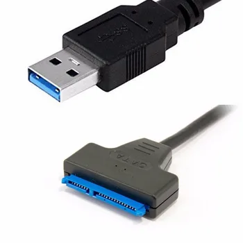 USB 3.0 Prie SATA 22 Pin 2,5 Colio Kietasis Diskas SSD Adapteris Jungties Laidą Veda įtaisą, skirtą Kompiuterį, PC Konverteris Nešiojamas kompiuteris
