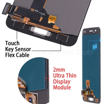 Už Oneplus 5 LCD ekranas + Touch Ekranas skaitmeninis keitiklis Įmokų Surinkimo Pakeisti Vienas Plius Penki 5.5 colių 6GB 8GB RAM