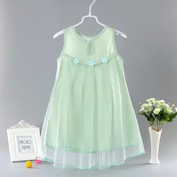Vasarą Naujų 2021 Mergaičių Suknelės Vaikams, Kūdikių Mergaitės, Rankovių Akių Kratinys Gėlių Sluoksnių Suknelė Gėlių-line Suknelė Vasaros Suknelės