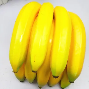 Viena Eilutė Bananų Dirbtinis Geltonas Bananų Vaisių 12cm X 17cm Modeliavimas Mielas Vaisiai