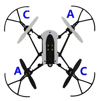 Vienas Nustatyti RC Sraigto Menčių Mini Drones Papūga Mambo UAV Dalys, RC Sraigtai, Mini Drones Papūga Mambo UAV Dalys