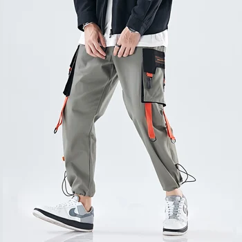 Vieno Eismo Mens Krovinių Kelnės Vyrams Mados 2021 Kišenės Hip-Hop Poilsiu Vyrų Techwear Japonijos Streetwear Kelnės Kelnės Vyrams
