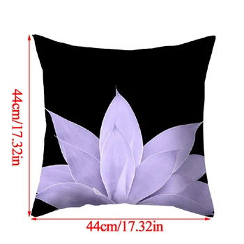 Violetinė Spausdinti Pagalvę Padengti Akvarelė Gėlių Modelio Pagalvėlė Padengti Aikštėje Geometrinis Mados Paprasta Pillowslip Namų Reikmenys