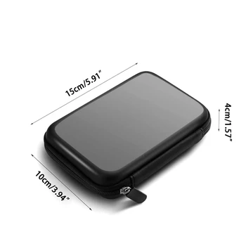 X7AA Galia Banko Ausines Data Kabelis Atveju Maišelis EVA Nešiojamų Chager USB Saugojimo Dėžutė su Užtrauktuku, Vežančių Baterija Išorinis