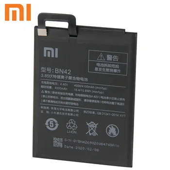 Xiao Mi Originalaus Telefono Baterija BN42 Už Xiao mi Redmi 4 Hongmi4 Redrice 4 Standartinės Versijos 4000mAh Su nemokamais Įrankiais
