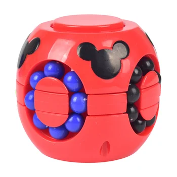 ZK60 2 IN 1 Pirštų galiukais pirštų suktuko žaislą magic Cube Piršto Gyro įtempių kūrybos galvosūkiai magija pupelės žaislas, Vaikas, Dovana, Žaislai
