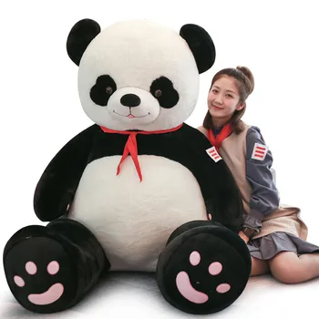 Įdaryti & Pliušas Gyvūnams 80-100CM Milžinišką Negabaritinių Panda Lėlės, Žaislai Panda Įdaryti Pliušinis Panda Bear Lėlė, Vaikams, Dovanos, Žaislai Mergaitėms