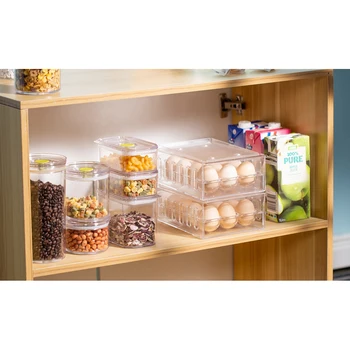 Šaldytuvas Maisto Produktų Laikymo Dėžės Organizatorius Šviežių Langelį, Stalčių Tipo Kiaušinių Dėžutės Saugojimo Bylos Kiaušinių Laikiklį Ant Kitos Virtuvės Reikmenys