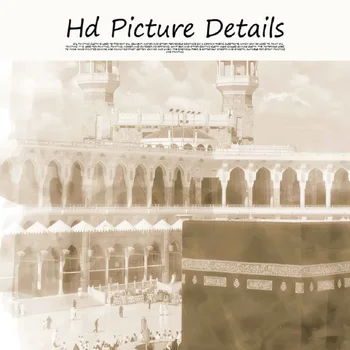Šiuolaikinio Islamo Smėlio spalvos Plakatas Kraštovaizdžio Drobė Spausdinti Mečetė Maroko Architektūros Meno Tapybos Bohemijos Nuotrauką Namų Decoratio